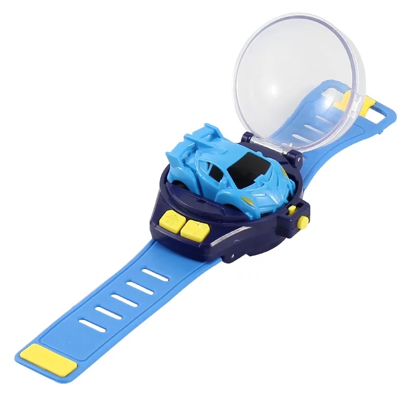 Boy Girl Mini Remote Control For Kids With Protective Cover USB Charging Alloy Adjustable Strap Racing Car Watch Toy Birthday. 