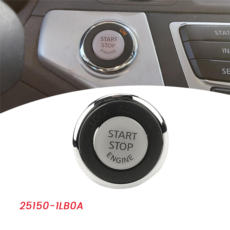 1 Piece 25150-1LB0A Car One Button Ignition Starter Switch Replacement Parts for Nissan Maxima Altima Murano 2008-2014 Push Starter Switch Button. 