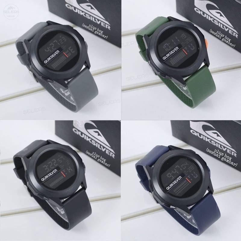 【Miga Plaza】Silicone Watch Quicksilver Watch Men Drone Strab Rubber Digital WaterProof Wrist Watch. 
