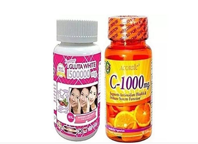 Glutathione Gluta White 1500000mg + Ascorbic C-1000mg