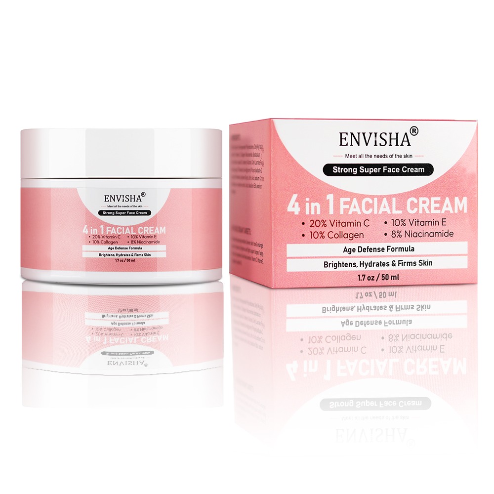 Envisha 4 in 1 Face Cream Vitamin C Vitamin E Collagen Niacinamide