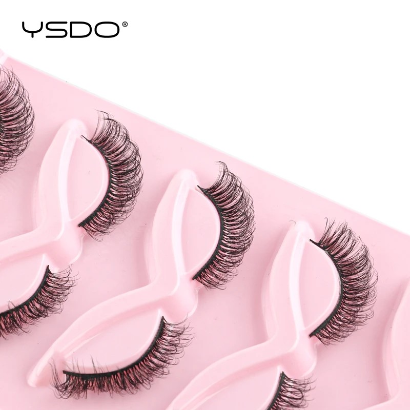 High Quality YSDO 3D Natural Reusable Soft Eye Lashes Half False Fake Makeup Eye Lashes 3 Pairs Set (Lowest Price Guarantee). 