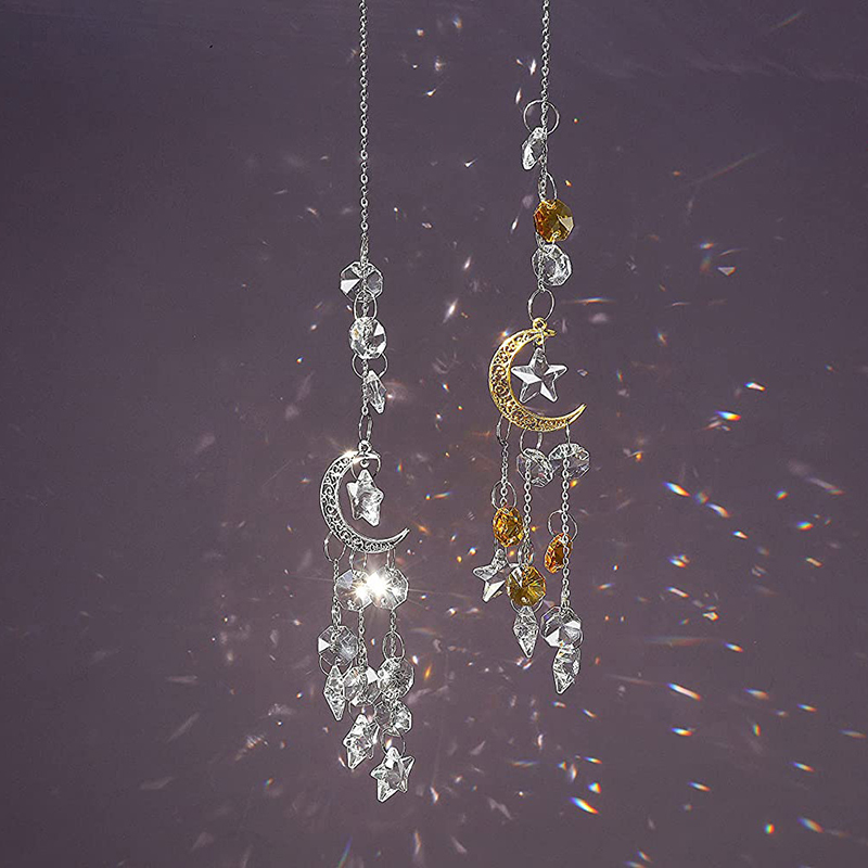 Suncatcher Rainbow Catcher Glass Crystal Light Wind Chimes Prism Catcher Window. 
