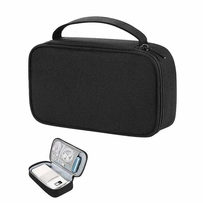【Miga Plaza】Electronics Travel Organizer Portable USB Flash Drives Accessories Case Dustproof Cord & Phone Storage Bag. 