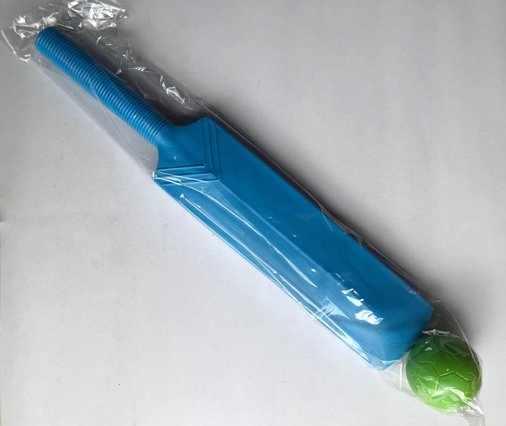 Made in Sri lankan Plastic bat and ball comes in two sizes 15inch and 17.5inch height small and medium sizes.. 