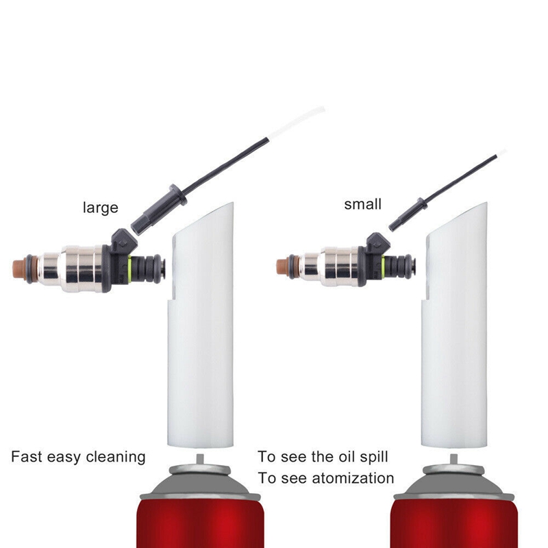 Auto Fuel Injector Nozzle Flush Cleaner Adapter DIY Cleaning Tool Universal Car Kit Universal. 