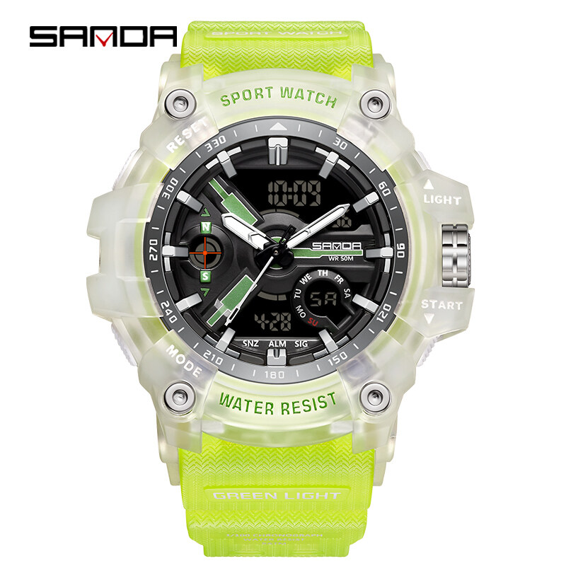 【Miga Plaza】 Fall-resistant Military Multi-display Dial Luminous Luxury Quartz Watch Gift SD3179-14. 