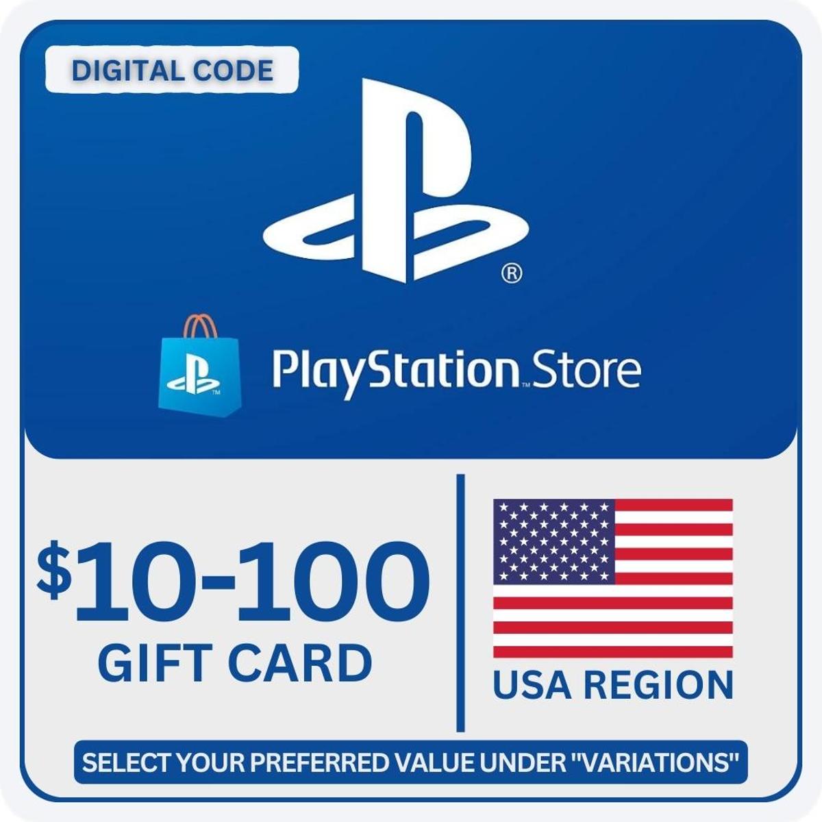100 Usd Playstation Card Prices Card 100 Gamestop Psn Gift Card - Main Image