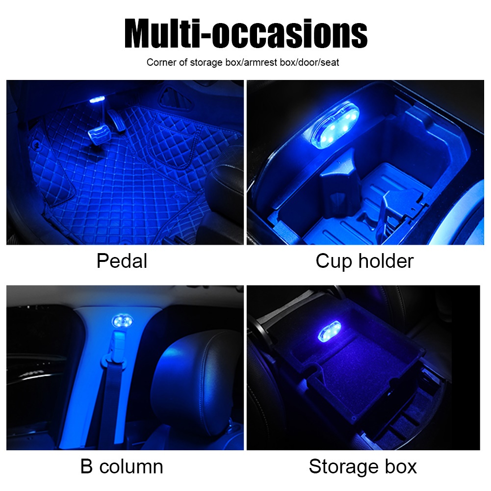 USB MINI Lights Magnetic Touch Light Ceiling Lamp Indoor Car Lighting SB Rechargeable Ceiling Reading Light Map Dome Light Car Interior Light. 