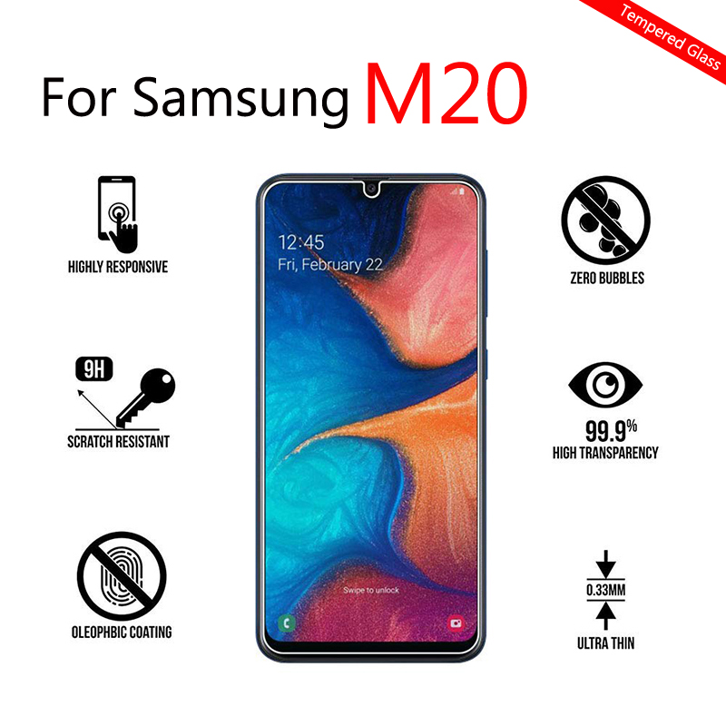 Tempered Glass For Samsung Galaxy M20 Screen Protector Protective Glass for Samsung M20 M 20 Galaxy M20 SM-M205F M205 Glass Flim