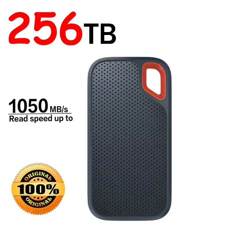Lenovo Original SanDisk Portable External SSD Hard Drive 2TB 1TB 512TB Speed 1050M HHD Hard Drive Solid State Disk for Laptop. 