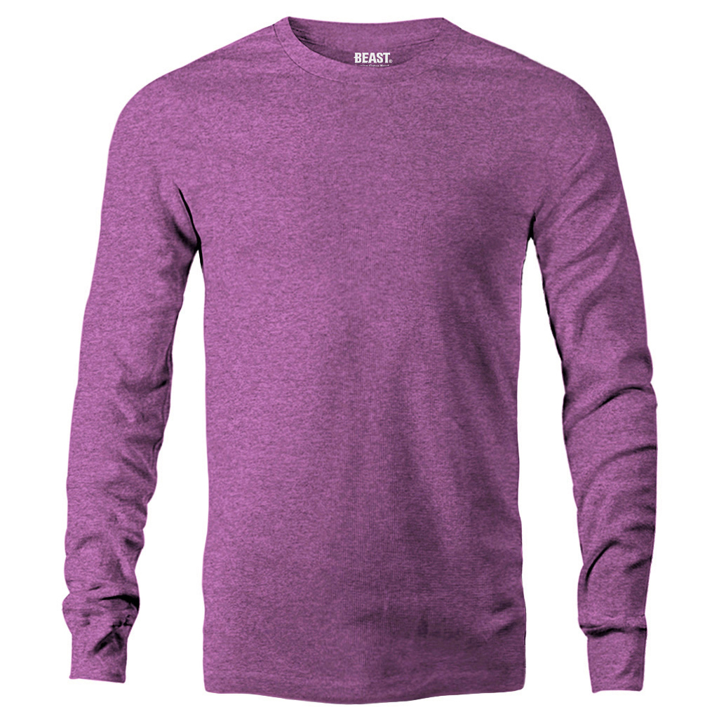 T-shirt Republic Deep Purple Marl - Men's Premium Long Sleeve T shirt