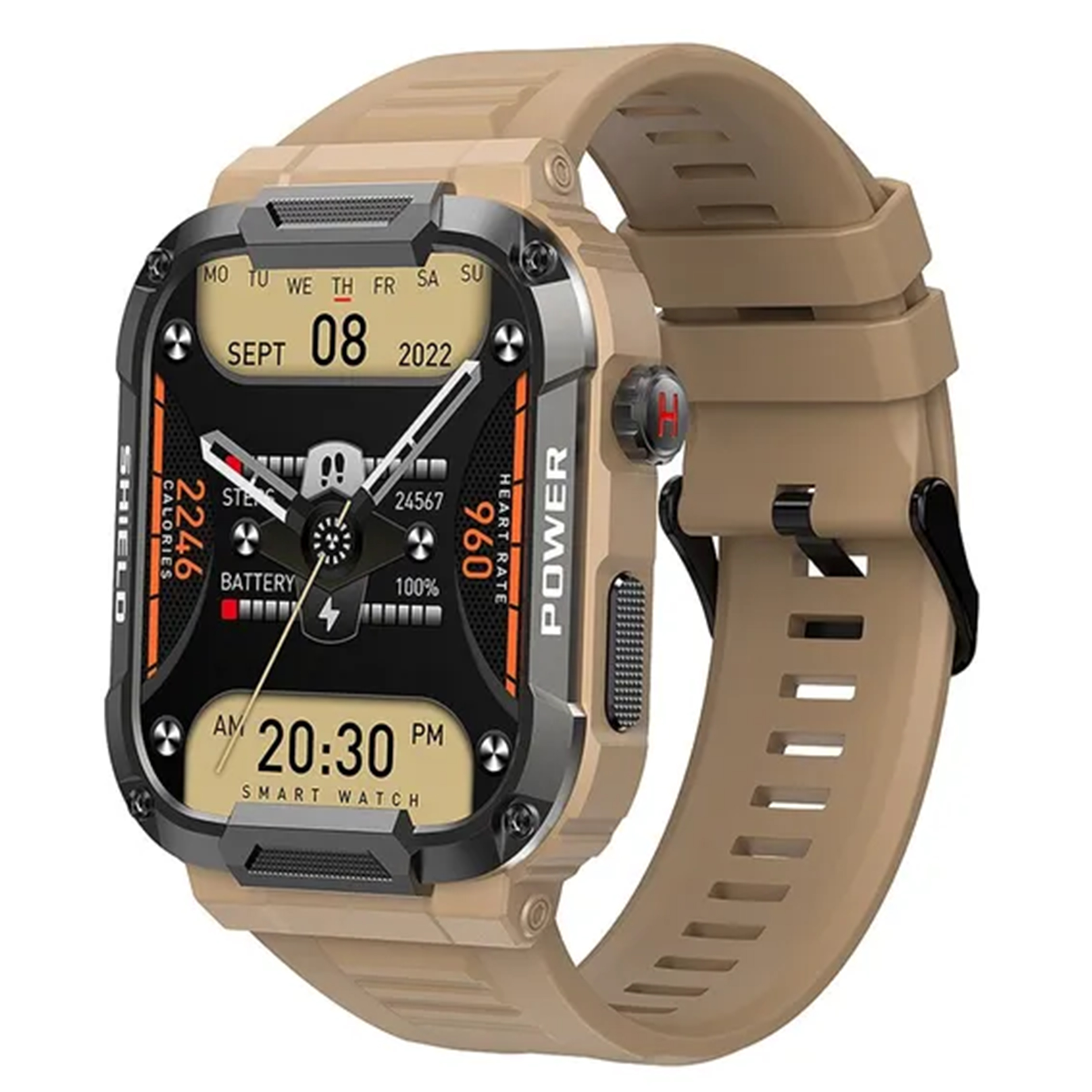 Original 2024 New Released Smart Watch Rugged Military  1.85 Outdoor Men Bluetooth Call Smartwatch For Xiaomi Android IOS Ip68 Waterproof Fitness Watches 2024 New Release. 