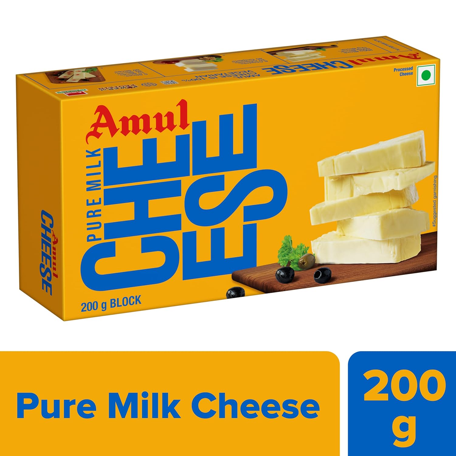 Amul Cheese Block, 200 g (FROM INDIA) SAB. 