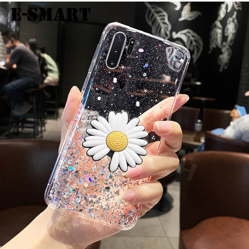 Phone Case Xiaomi Poco M3 Transparent Bling Glitter Cases Soft