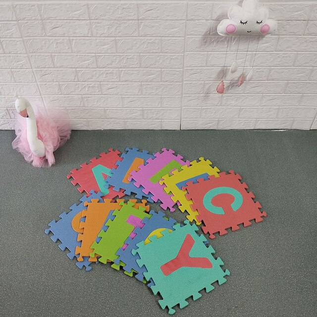10Pcs Baby Kids Puzzle Animal Pattern Foam Play Mat Rug Carpet Split Joint EVA 