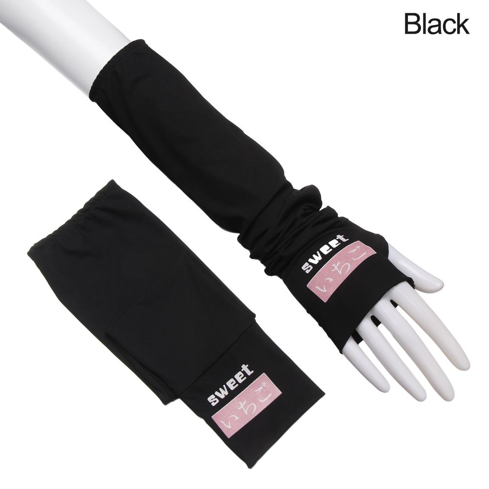 Good day 2Pcs Breathable Quick Dry Thin Sports Sunscreen Cycling Outdoor Ice Silk Sleeves Sun Protection Arm Sleeves Arm Cover