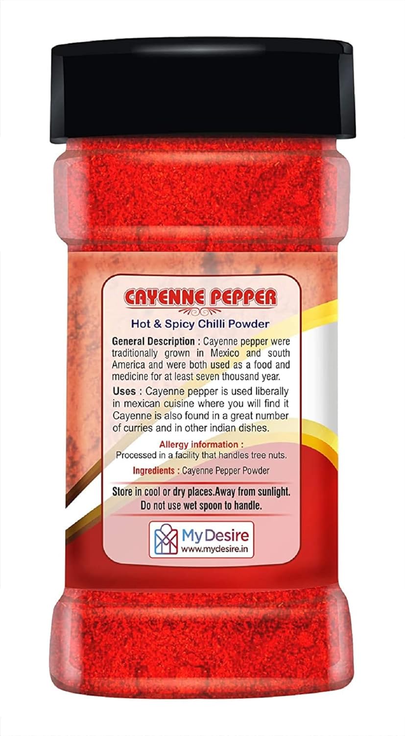 Desire Cayenne Pepper Powder 100 Gram (Hot & Spicy Chili Powder)(FROM INDIA)JEZ. 