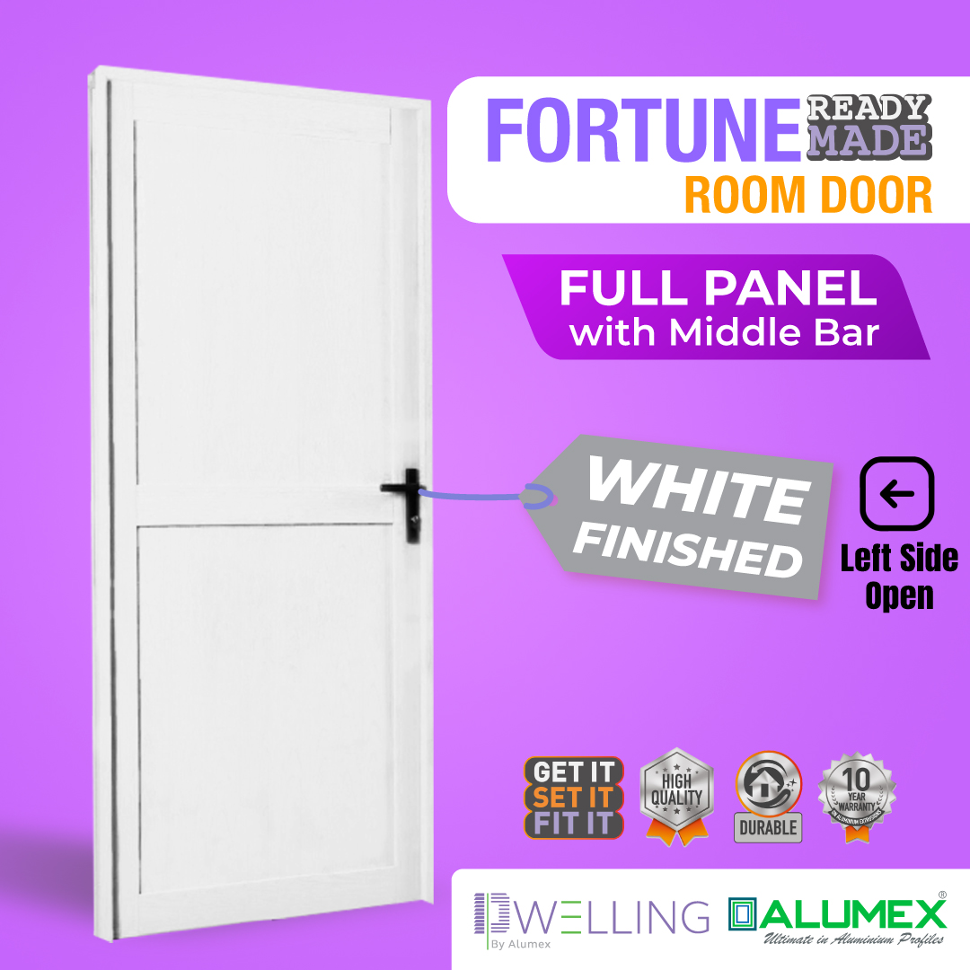 Fortune Room Door - Full Panel with Middle Bar. 