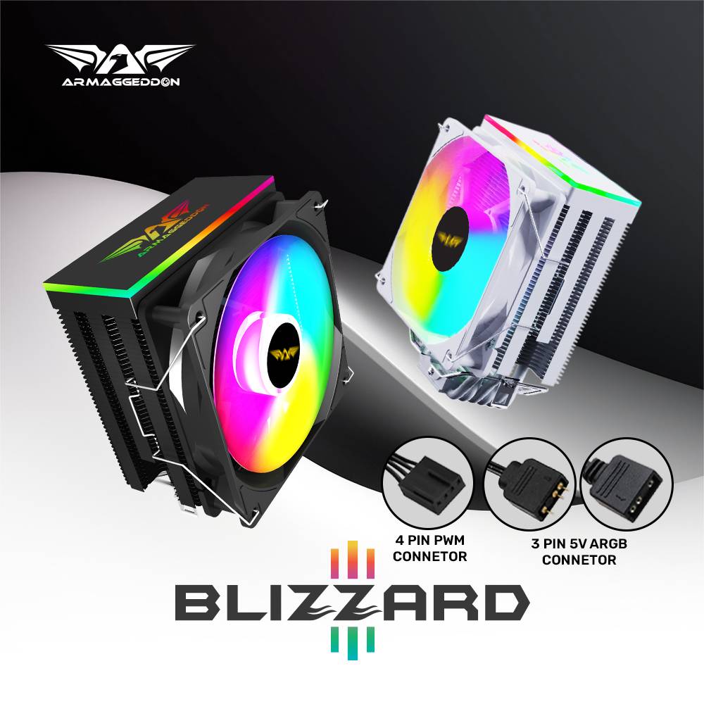 Armaggeddon Blizzard 3 Argb Cpu Cooler Fan. 