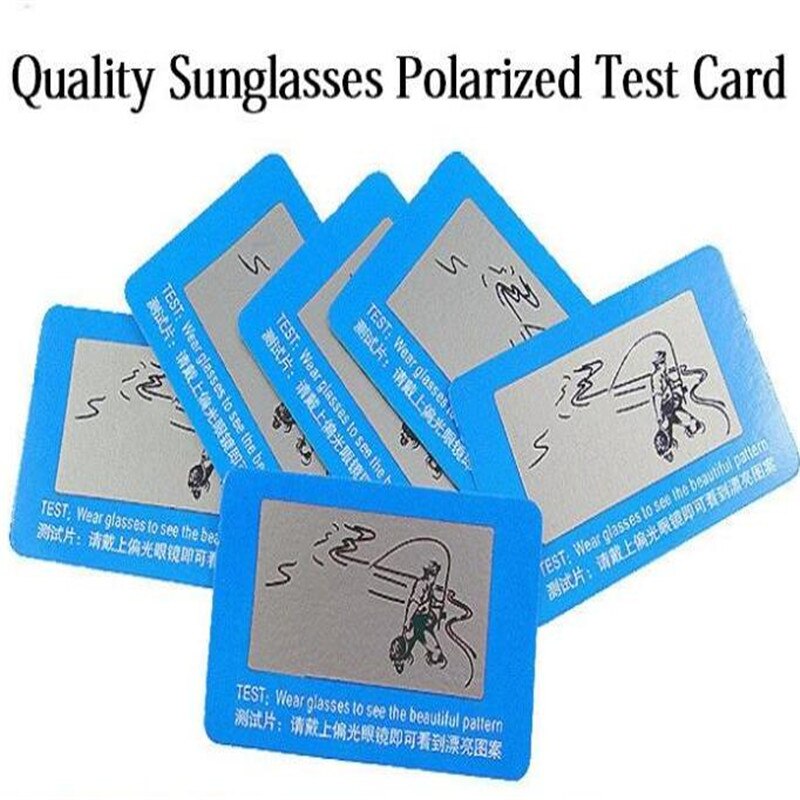 Hot 3 Pc Free Wear Glasses to check Polarized test card help you to check you Sunglasses Polarized or not CC2522