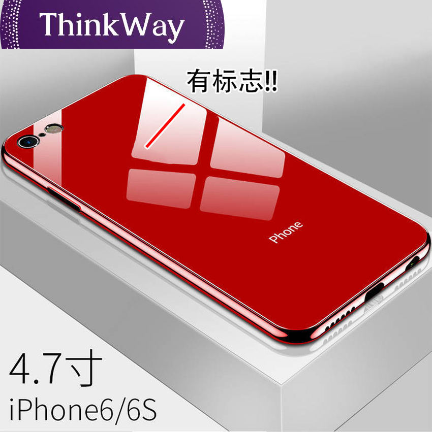 【ThinkWay】Luxury Phone Case Tempered Glass Back Cover For iPhone 11 Pro Max 7 8 6 Plus 6S XS Max XR X Protective Mobile Capa Coque Fundas. 