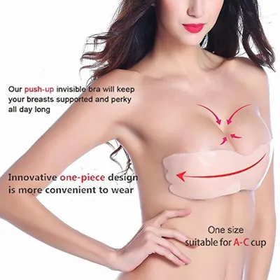 Stick On Bra, Sticky Bra, Adhesive Bra, Invisible Bra, Breast Lifters for  Women with Push Up Effects