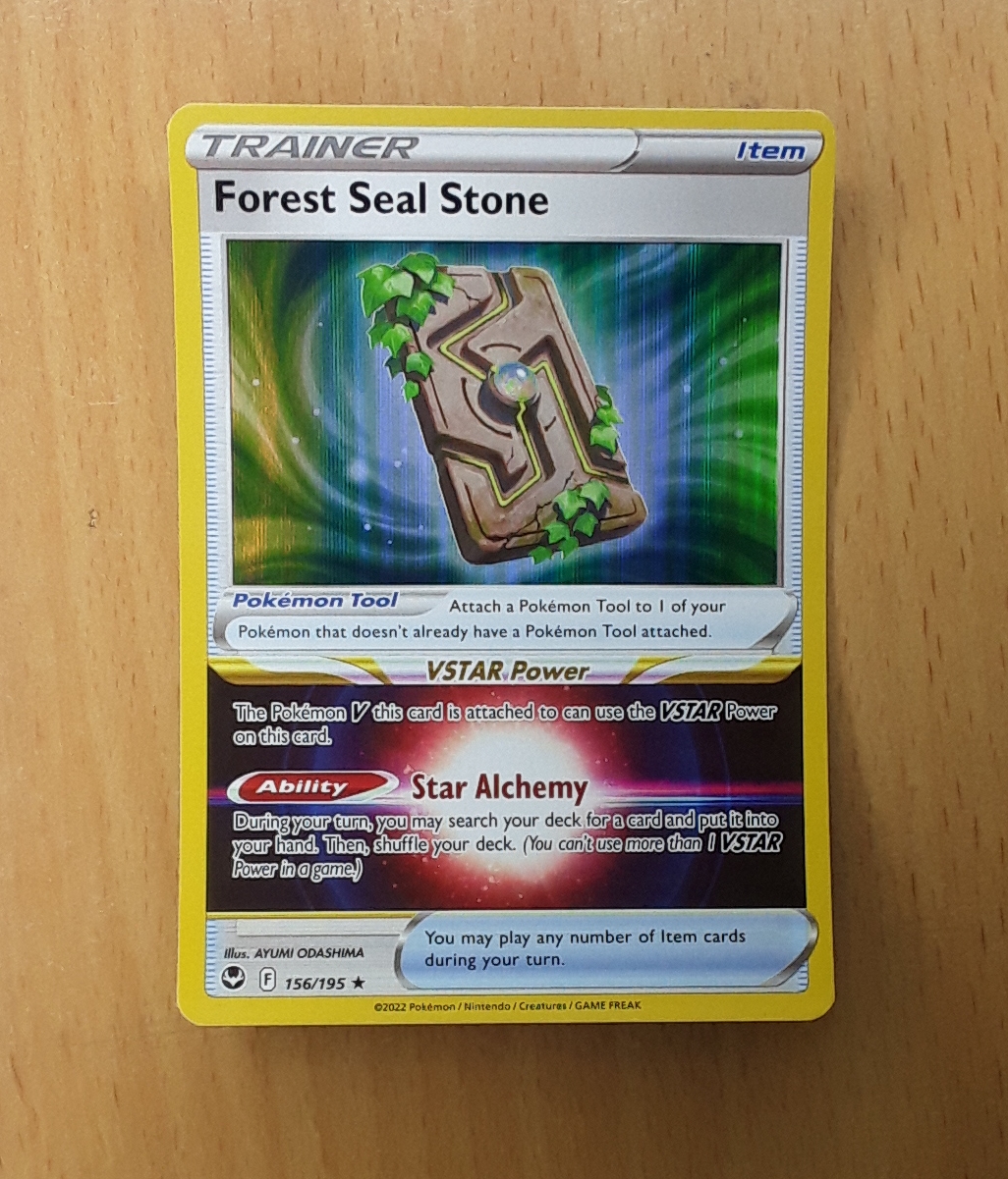 Pokemon Forest Seal Stone 156/195- Real | Daraz.lk