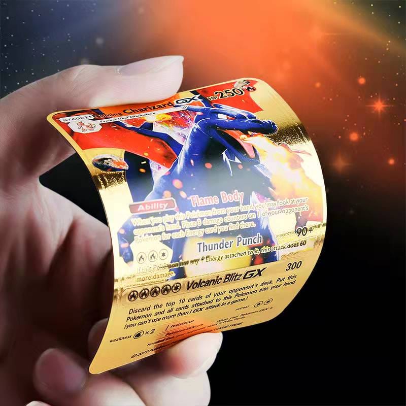Pokémon Plastic Cards Pack - 10/25/55 Cards & 3D Cards - 100% Plastic Waterproof High Quality Pokemon Playing Cards Pack. 