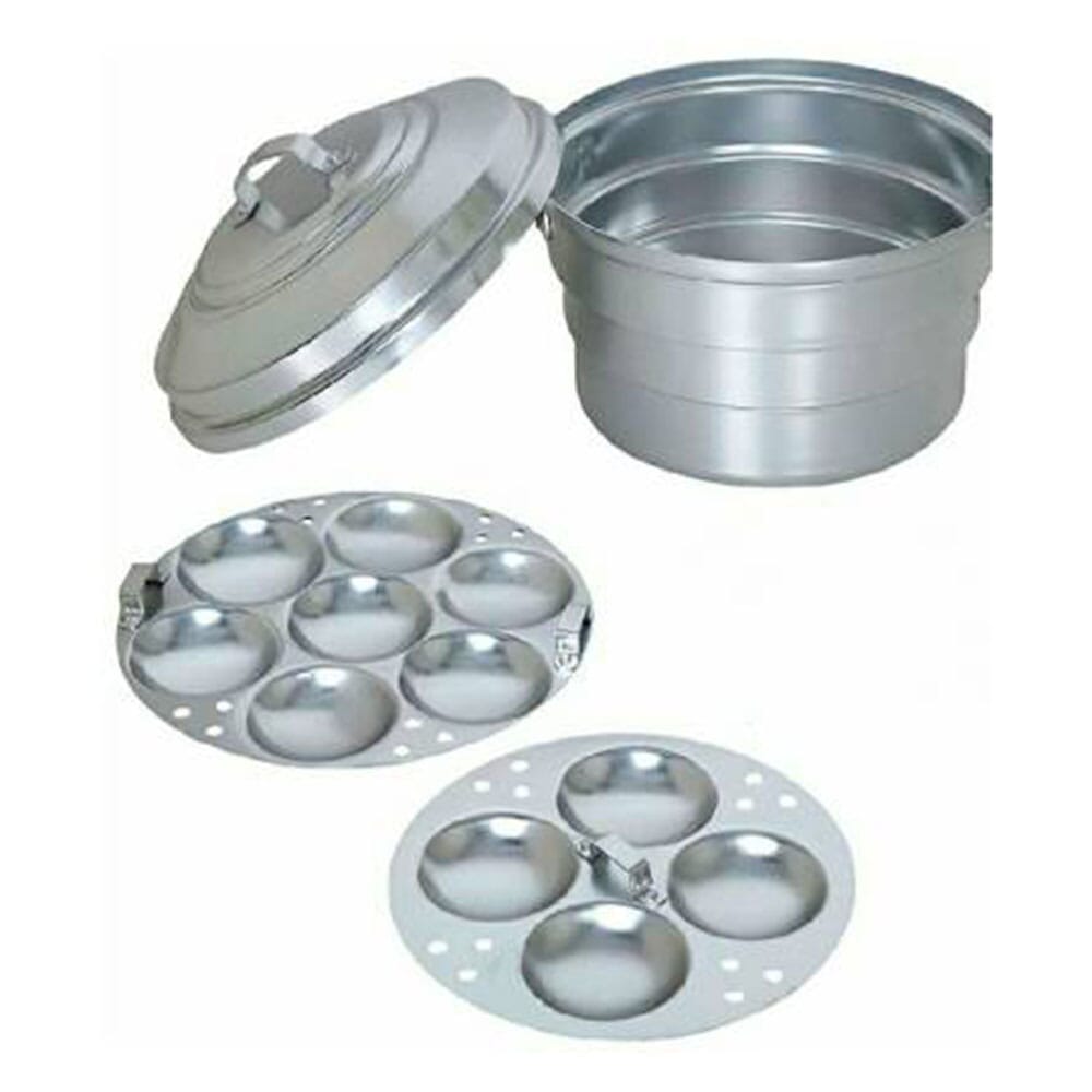 Latest Aluminium non stick Idli Maker/cooker And Steamer pot pan Best Maker For Home & Restaurant Standard Idli Maker. 