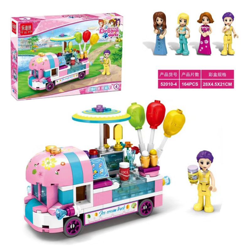Dream Girls Play Paradise Scene Children's Puzzle Assembling Le Di Pin Legos Building Blocks Set. 