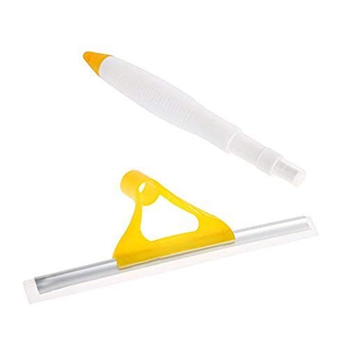 2 in 1 Window Cleaner Glass Wiper with Inbuilt Spray Bottle in Handle. 