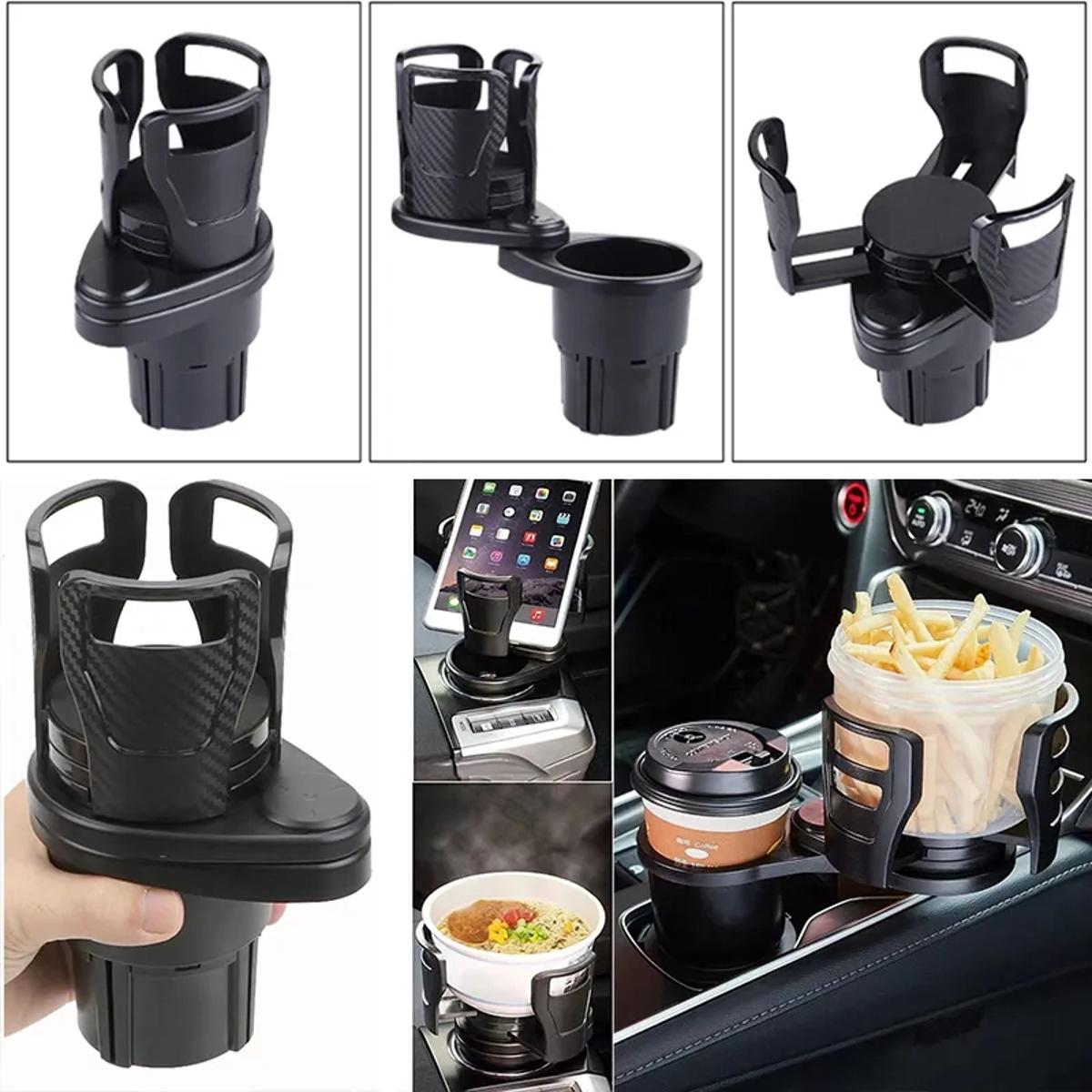 2-in-1 Car Cup Holder Expander Adapter, Multifunctional Car Drink Holder  Car Cup Holder Expander 2 In 1 Multifunctional Cup Holders Expander Adapter  Auto Cup Expander With 360 Rotating Adjustable