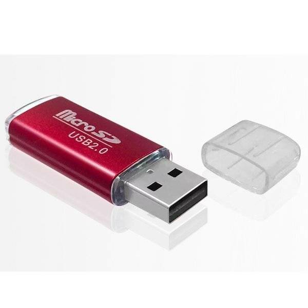 MINI Super Speed USB 2.0 Micro SD Card Reader. 