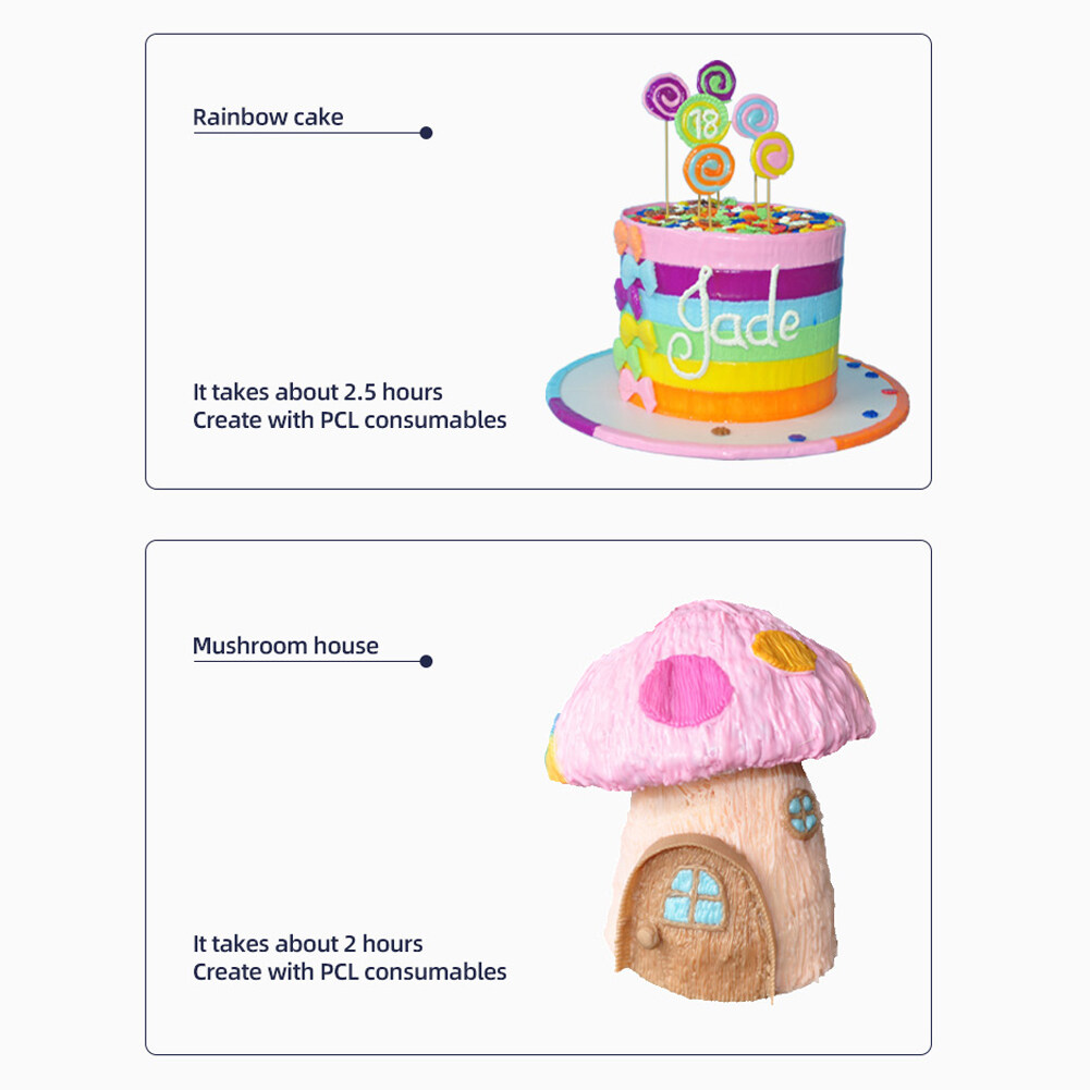 HXSJ Rp-300B Portable 3D Pen Low Temperature 3D Printing Pen Kids Birthday Gift Children 3D Drawing Pen. 