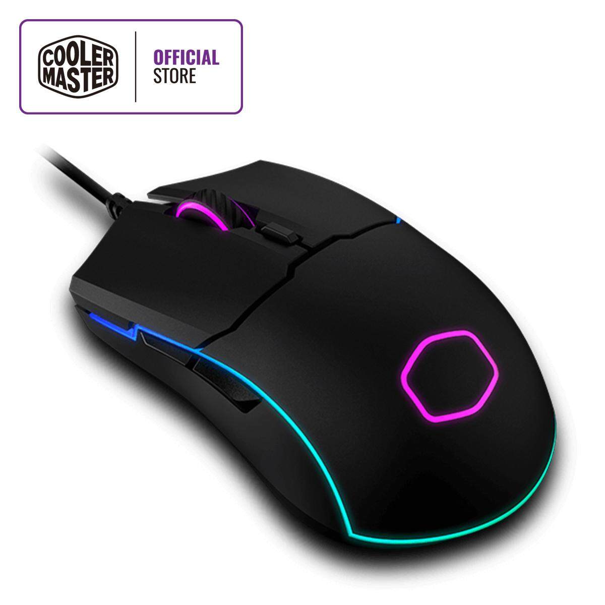 Cooler Master CM110 RGB Gaming Mouse, 6000 DPI, PWM 3050 Optical Sensor ...