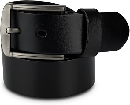 Black leather belt for men sale