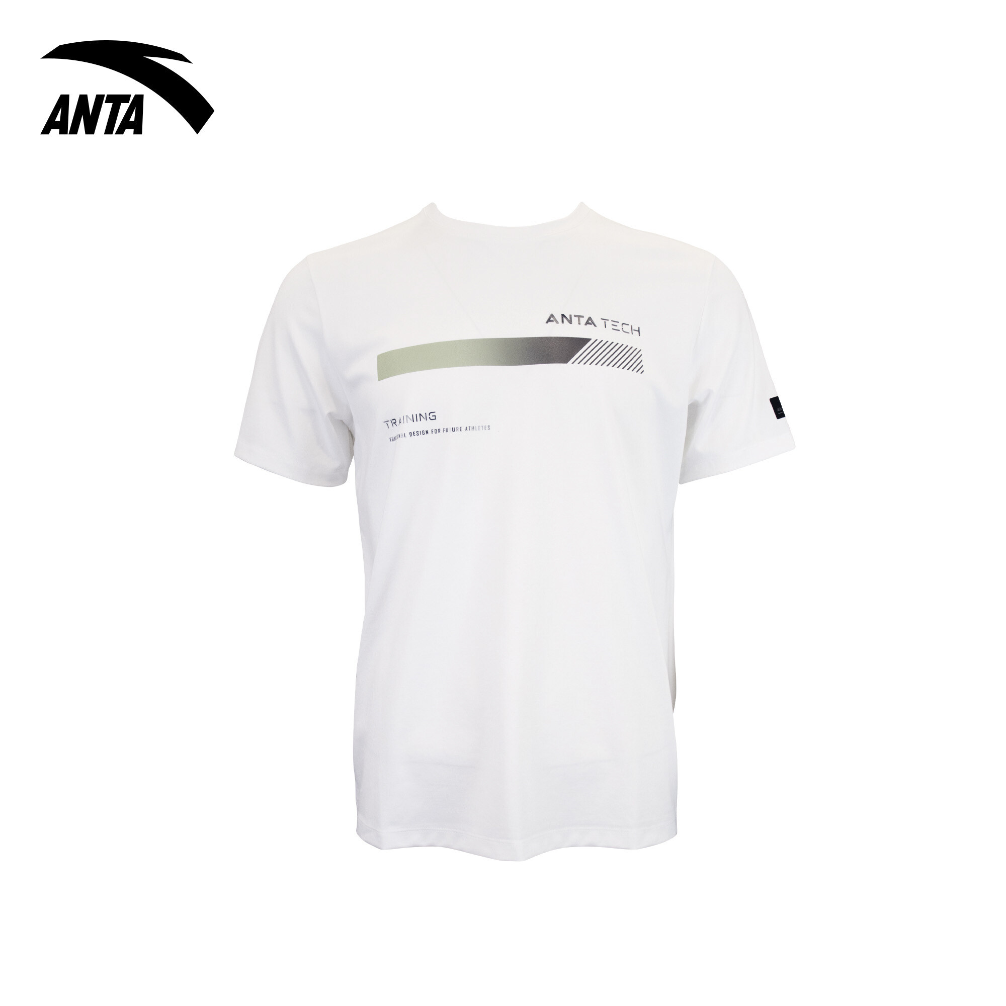 ANTA Men A-CHILL TOUCH/ECOCOZY Training Short Sleeve Tee-White
