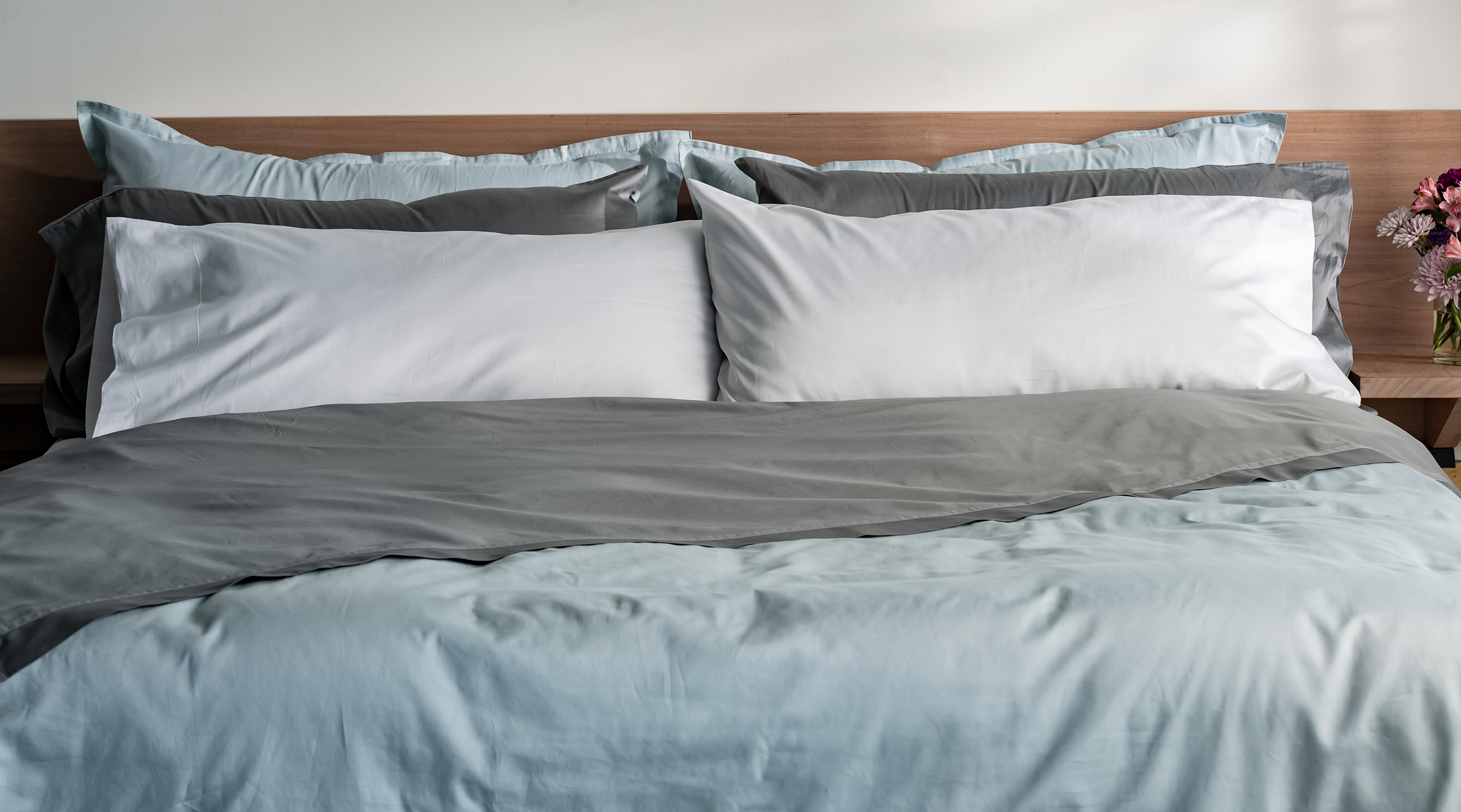 California King / King Pillow Case Set - 100% Cotton - Premium 400 Thread Count - Sleep L.A.B