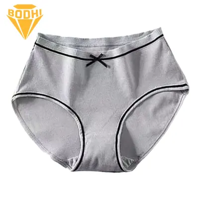 Women Ribbed Underwear Comfy Cute Japanese Style Women's Panties with  Bowknot Detail Soft Breathable Underwear for Girls less Than Breathable Women  Panties