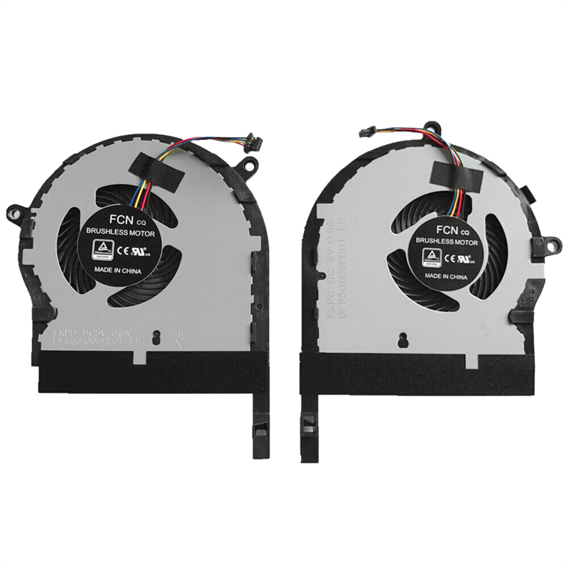CPU & GPU Cooling Fan for Asus TUF FX504 FX80 FX80GD Laptop One Pair. 