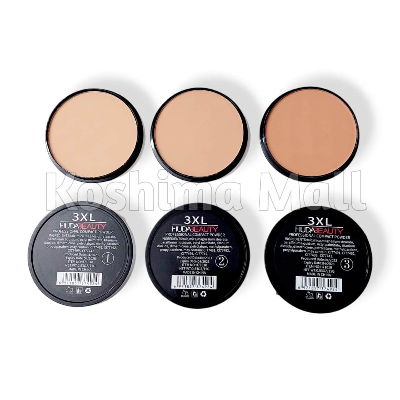 Huda Beauty 3XL Professional Matte Foundation Compact Powder 15g -First Copy. 