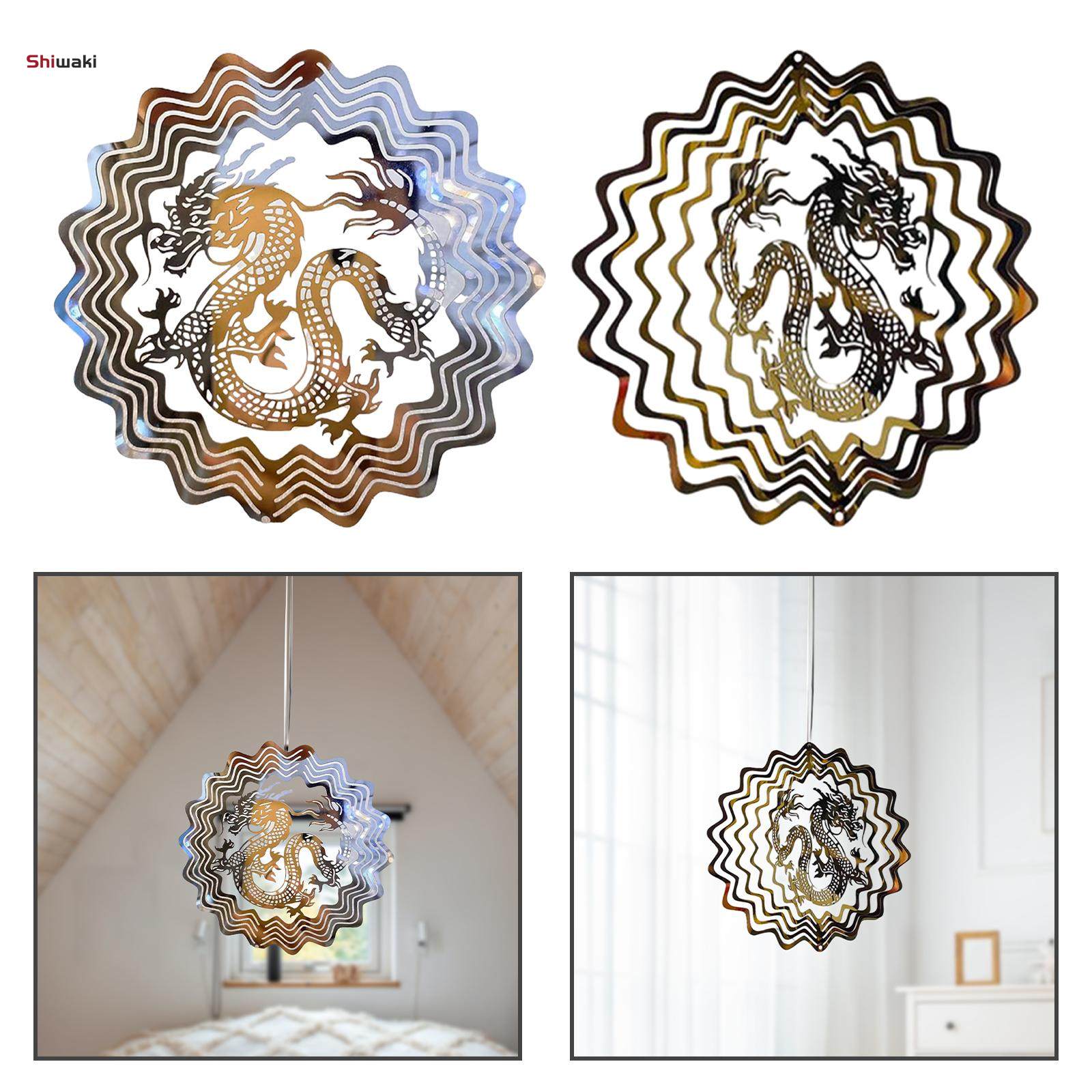 Dragon Wind Wind Catcher Mandala Ornament for Window Home Front Door. 