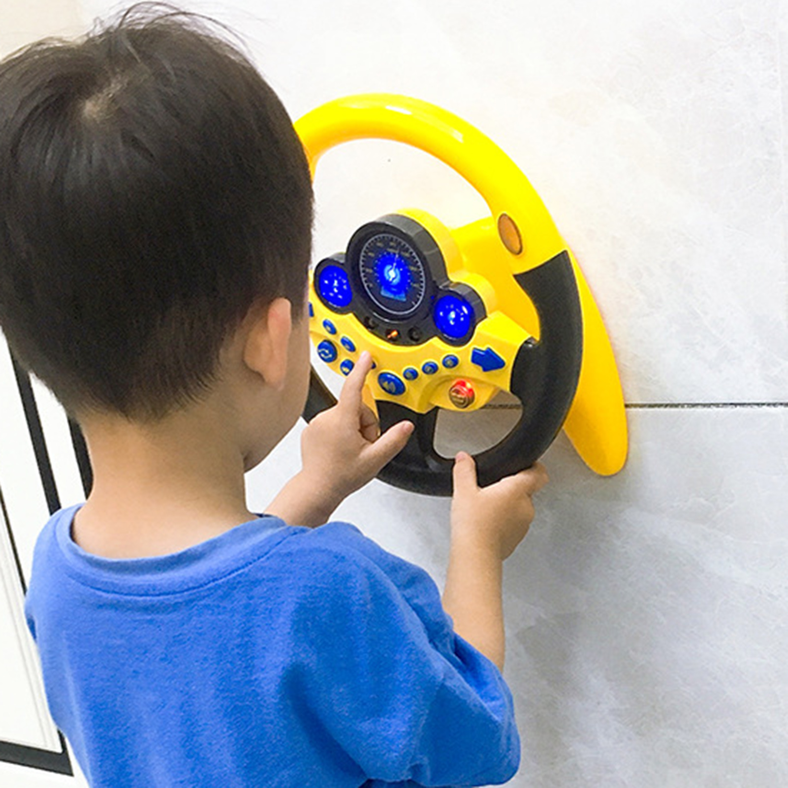 Durable Steering Wheel Simulator Kids Car Driving Toy with Music Lights Educational Steering Wheel for Toddlers Pretend Play Gift for Boys Girls Toddlers Steering Wheel Toy. 