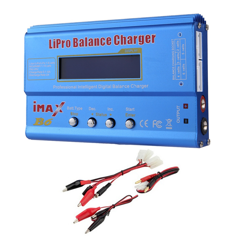 For IMAX B6 80W Lipo Battery Charger+Tamiya Cable NiMh Li-Ion Ni-Cd Digital Lipro Balance Charger Battery Smart Charger Easy to Use
