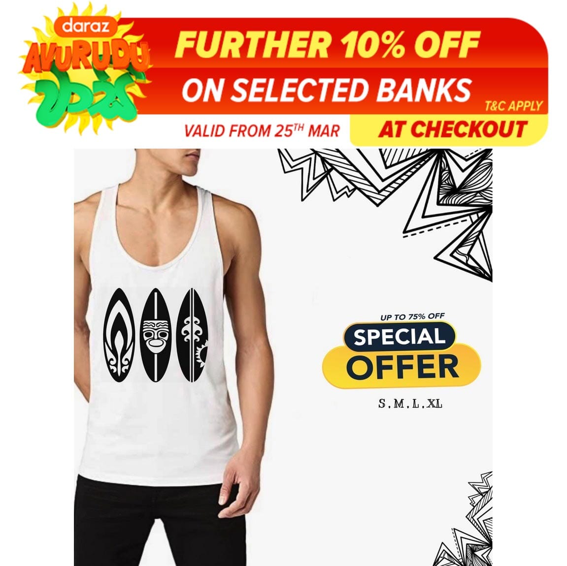 Arm Cut For Men Sexy Cotton Circle 