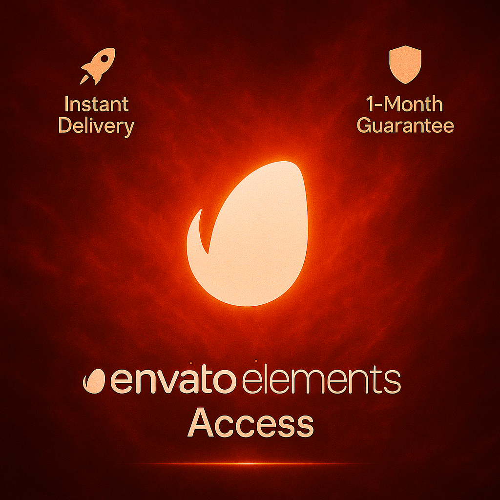 Envato Elements Downloader | 1 Month Access via Panel | 25 Daily Downloads | Instant Key - Instant Delivery