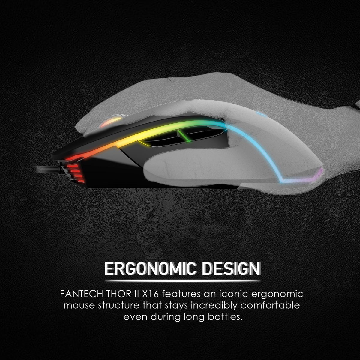 FANTECH X16 THOR II  V2  | x9 MACRO RGB GAMING QUALITY MOUSE. 