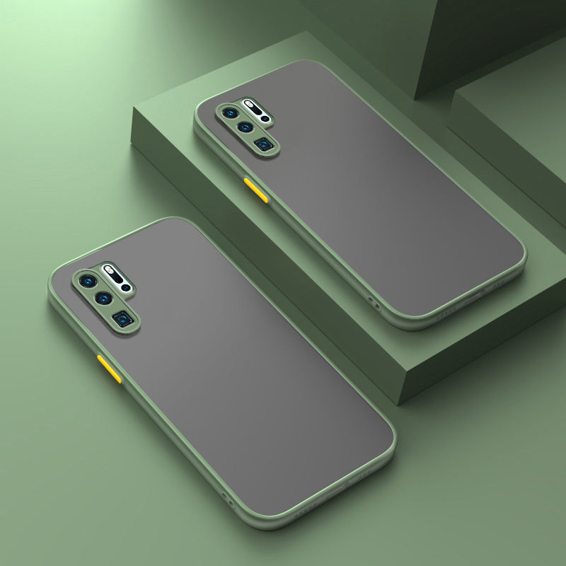 For Huawei P30 Pro Back Cover [Camera Lens Protection] Luxury Translucent Matte Protective Case Soft Silicone Bumper Shockproof Mobile Phone Cases. 