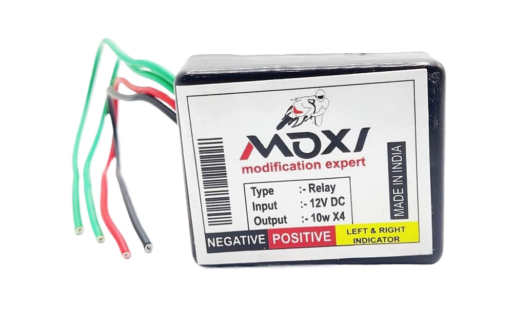 MOXI Waterproof Universal 16 Multiple Mode Motorbike Hazard Flasher for All Universal Bikes. 